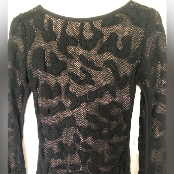Tom Ford Black Patterned Long Sleeve Dress - Picture 13 of 15